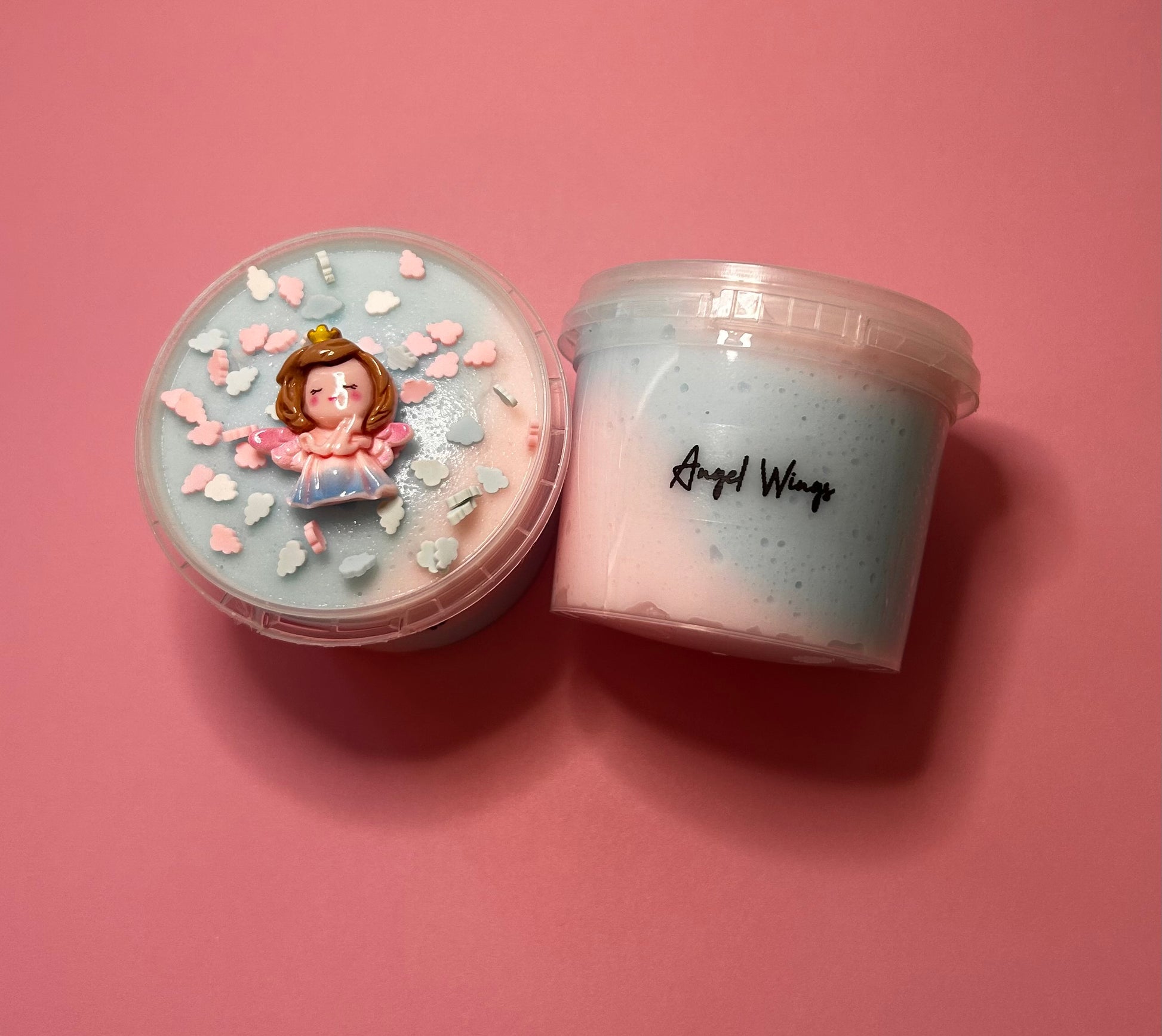 Angel Wings- Two toned cloud cream slime