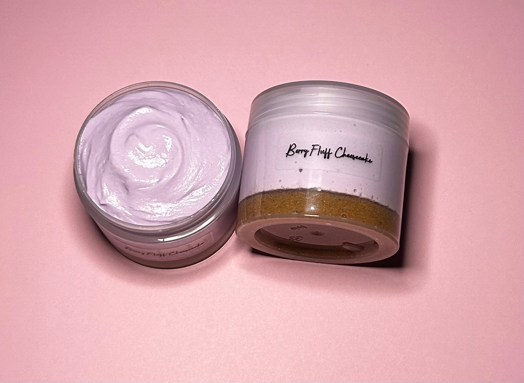 Berry Fluff Cheesecake- Sand/Butter Hybrid slime