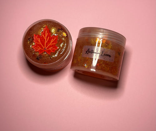 Autumn Leaves- Thick coated clear slime