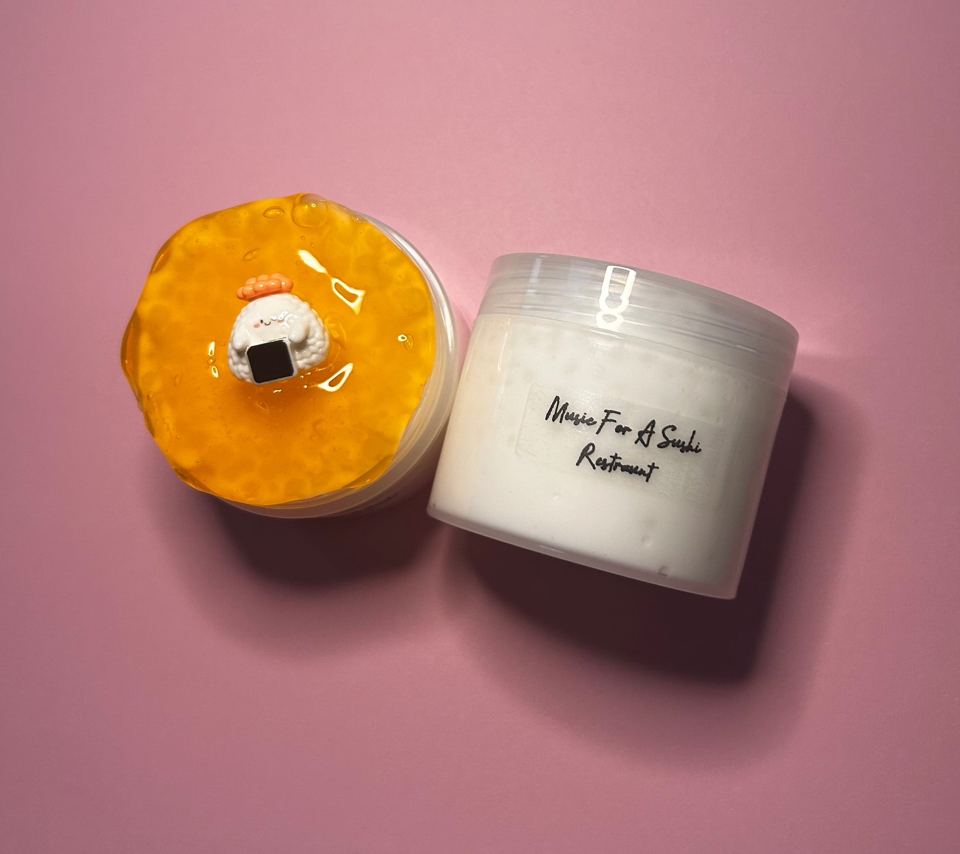 Music for a sushi restaurant- Slushee X clear topper slime