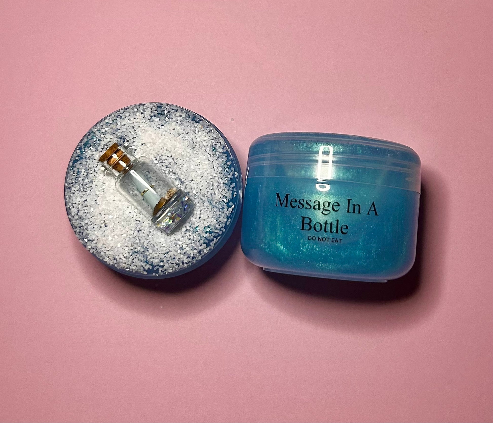 Message In A Bottle- Thick coated clear slime