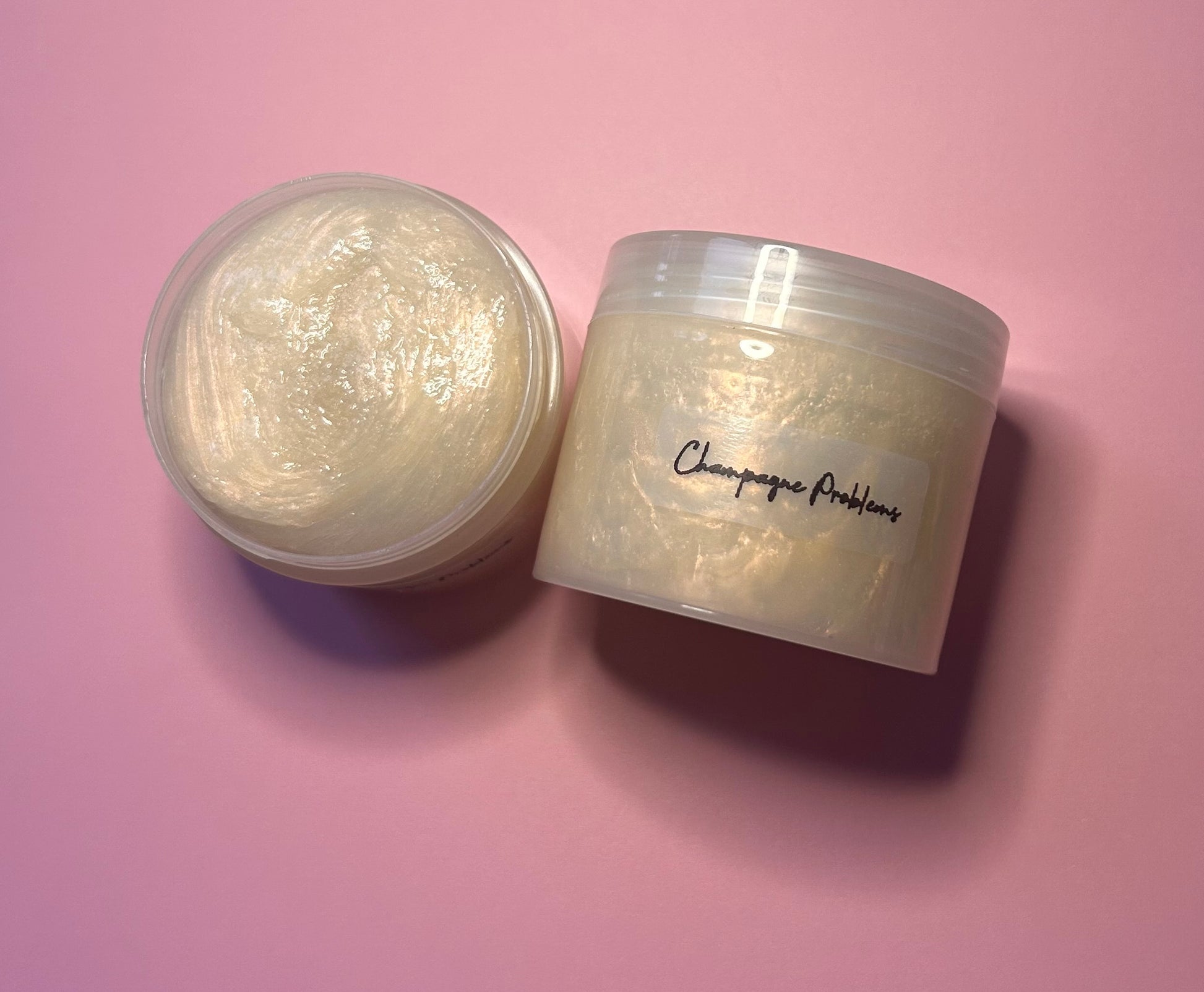 Champagne Problems- Thick coated clear slime